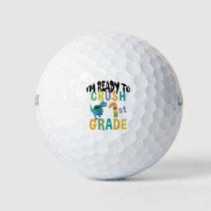 Zurück zur Schule Ich bin bereit, die 1. Klasse zu Golfball