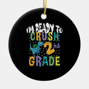 Zurück zur Schule Ich bin bereit, die 2. Klasse Di Keramik Ornament