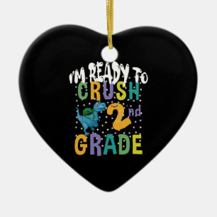 Zurück zur Schule Ich bin bereit, die 2. Klasse Di Keramik Ornament