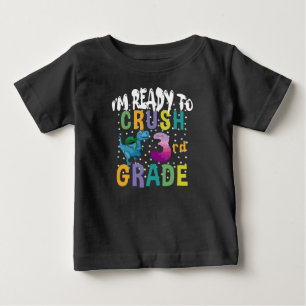 Zurück zur Schule Ich bin bereit, die 3. Klasse Di Baby T-shirt