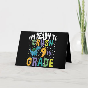 Zurück zur Schule Ich bin bereit, die 9. Klasse Di Dankeskarte