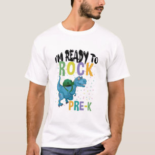 Zurück zur Schule Ich bin bereit zu rocken Pre-K D T-Shirt
