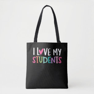 Zurück zur Schule Ich liebe meine Schüler Lehrer Tasche