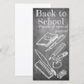 Zurück zur Schule im Chalkboard-Stil (Vorne/Hinten)
