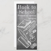 Zurück zur Schule im Chalkboard-Stil (Vorne/Hinten)