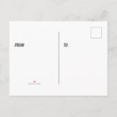 Zurück zur Schule | Imitate mit Stich Ankündigungspostkarte (Rückseite)