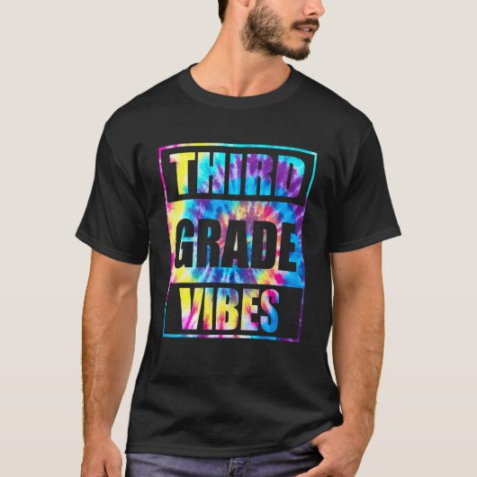 Zurück zur Schule in der dritten Klasse Vibes Erst T-Shirt (Vorderseite)