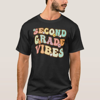Zurück zur Schule in der zweiten Klasse Vibes Retr T-Shirt