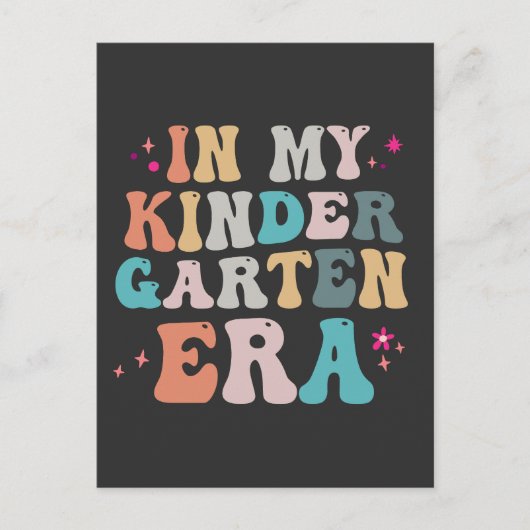 Zurück zur Schule in meinem Kindergarten-Zeitalter Postkarte (Vorderseite)