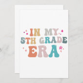 Zurück zur Schule in meinem Lehrer der 5. Klasse Einladung (Vorne/Hinten)