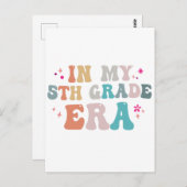 Zurück zur Schule in meinem Lehrer der 5. Klasse Postkarte (Vorne/Hinten)