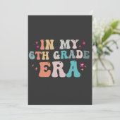 Zurück zur Schule in meinem Lehrer der 6. Klasse Einladung (Stehend Vorderseite)