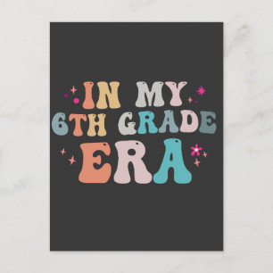 Zurück zur Schule in meinem Lehrer der 6. Klasse Postkarte