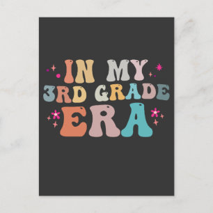 Zurück zur Schule in meiner dritten Klasse Postkarte