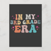 Zurück zur Schule in meiner dritten Klasse Postkarte (Vorderseite)