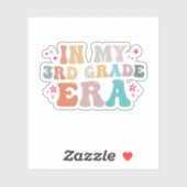 Zurück zur Schule in meiner zweiten Klasse Aufkleber (Blatt)