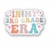 Zurück zur Schule in meiner zweiten Klasse Aufkleber (Vorderseite)