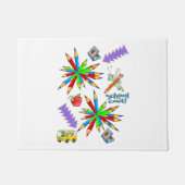 Zurück zur Schule ist Cool Door Mat Fußmatte (Vorderseite)