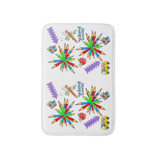 Zurück zur Schule ist Cool Dusche Mat Bad Badematte (Vorderseite Vertikal)