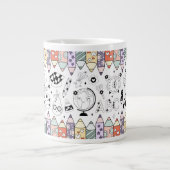Zurück zur Schule Jumbo-Tasse (Vorderseite)
