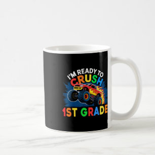 Zurück zur Schule Jungen erster Tag der 1. Klasse  Kaffeetasse
