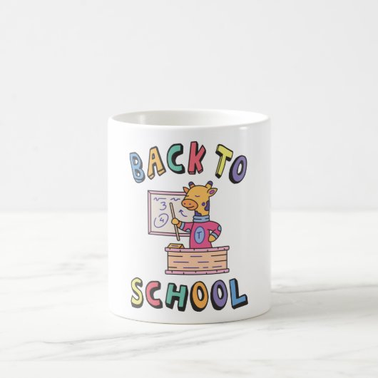 Zurück zur Schule Kaffeetasse (Mittel)