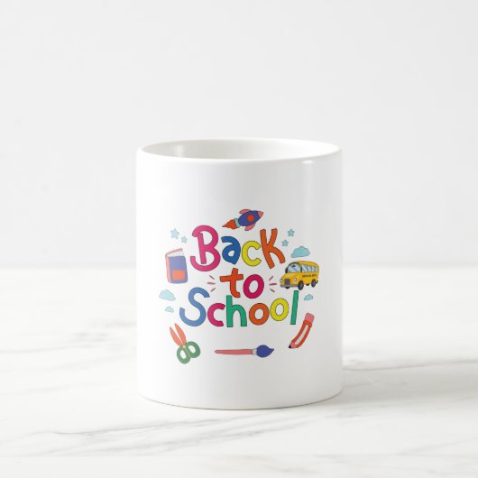 Zurück zur Schule Kaffeetasse (Mittel)