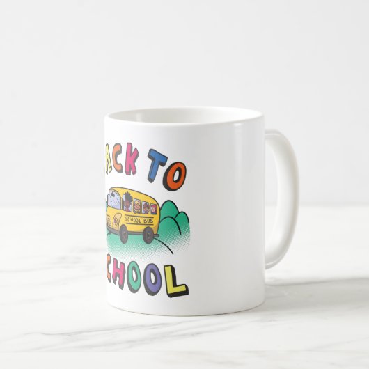 Zurück zur Schule Kaffeetasse (VorderseiteRechts)