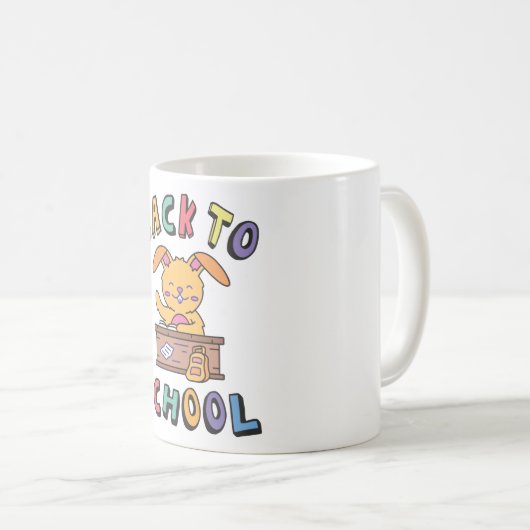 Zurück zur Schule Kaffeetasse (VorderseiteRechts)