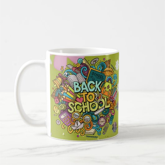 zurück zur Schule Kaffeetasse (Links)