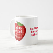 Zurück zur Schule Kaffeetasse (Vorderseite Links)