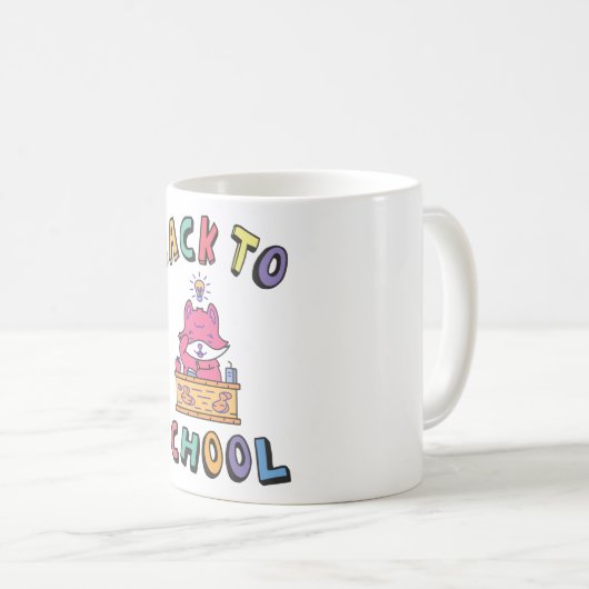 Zurück zur Schule Kaffeetasse (VorderseiteRechts)