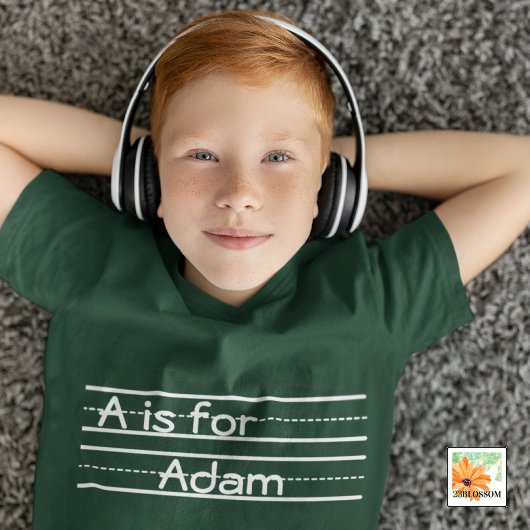 zurück zur Schule Kalkboard Personalisiert Alphabe T-Shirt