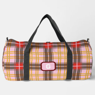 Zurück zur Schule Kariert Duffle Bag
