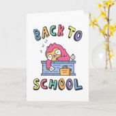 Zurück zur Schule Karte (Gelbe Blume)