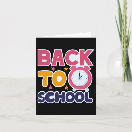 Zurück zur Schule Karte (Vorderseite)