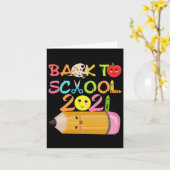 Zurück zur Schule Karte (Gelbe Blume)