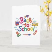 Zurück zur Schule Karte (Gelbe Blume)