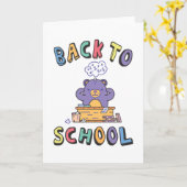 Zurück zur Schule Karte (Gelbe Blume)