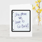 Zurück zur Schule Karte (Gelbe Blume)