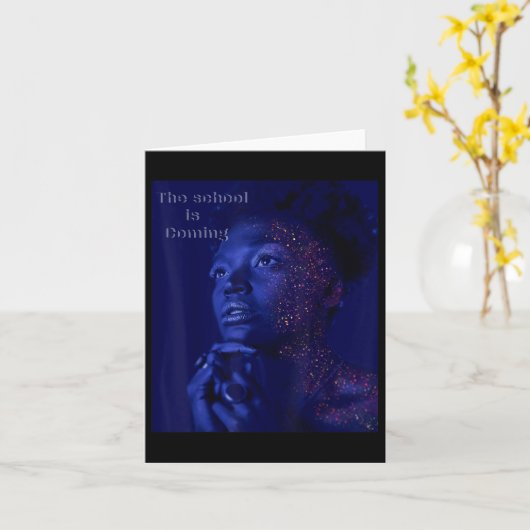 Zurück zur Schule Karte (Gelbe Blume)