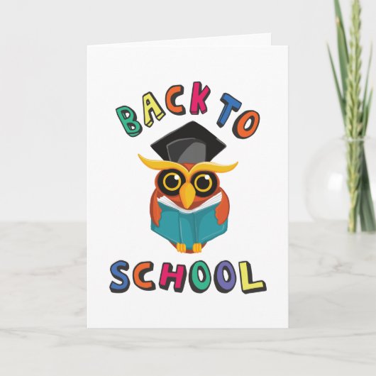 Zurück zur Schule Karte (Vorderseite)