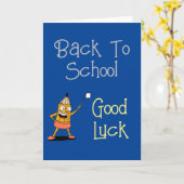 zurück zur Schule Karte (Gelbe Blume)