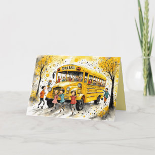 Zurück zur Schule Karte