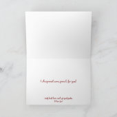 Zurück zur Schule Karte (Innenseite)