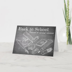 Zurück zur Schule Karte