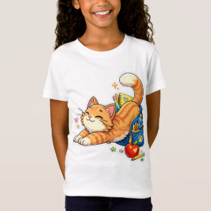 Zurück zur Schule Katze – Süße orange Tabby-Kätzch T-Shirt