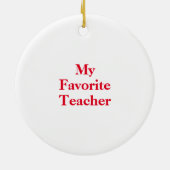 Zurück zur Schule Keramik Ornament (Hinten)