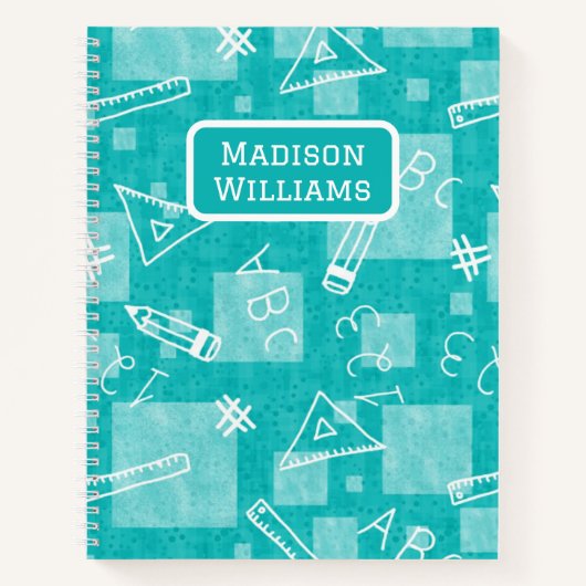 Zurück zur Schule Kids SpiralNotebook Notizblock (Vorderseite)