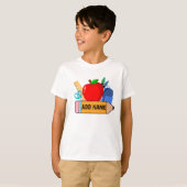 Zurück zur Schule Kinder Name Shirt - Personalisie (Vorne ganz)